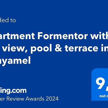 Apartment 4B Formentor Sea View & Pool In Canamel Canyamel  Dış mekan fotoğraf